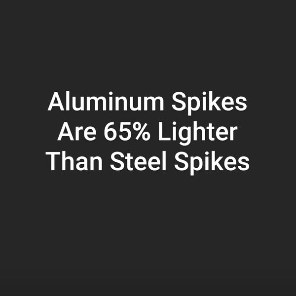 Green 1/4" Pyramid Aluminum Track Spikes