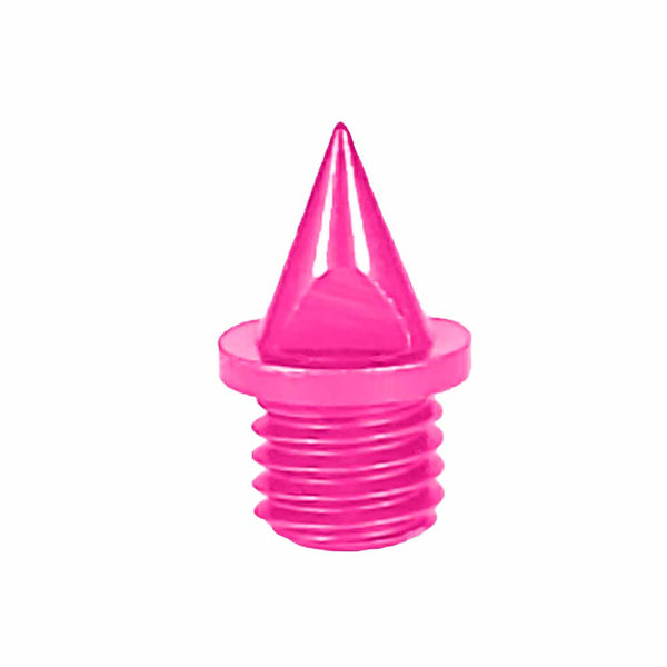 Pink 1/4" Pyramid Aluminum Track Spikes