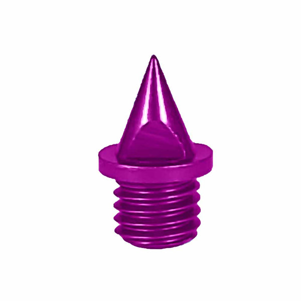 Violet 1/4" Pyramid Aluminum Track Spikes