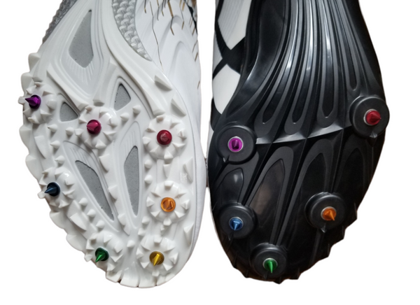 Rainbow 1/4" Pyramid Aluminum Track Spikes
