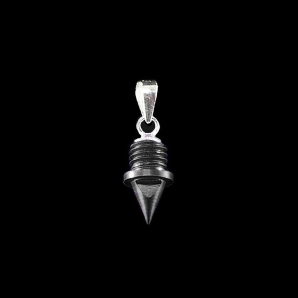 Black Track Spike Pendant With or Without Chain