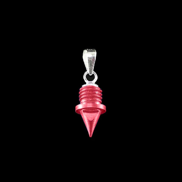 Red Track Spike Pendant With or Without Chain