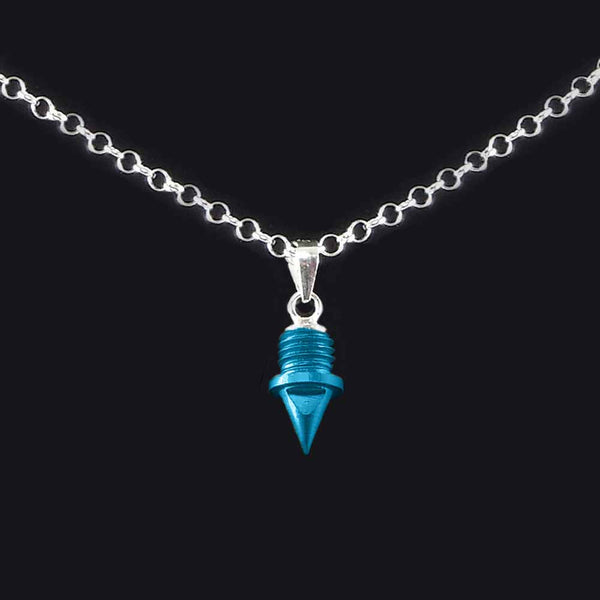 Turquoise Track Spike Pendant With or Without Chain