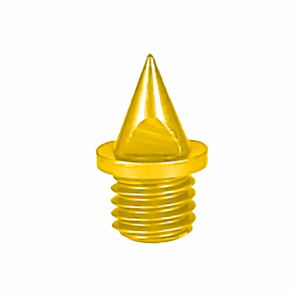 Gold 1/4" Pyramid Aluminum Track Spikes