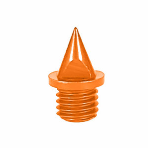 Orange 1/4" Pyramid Aluminum Track Spikes
