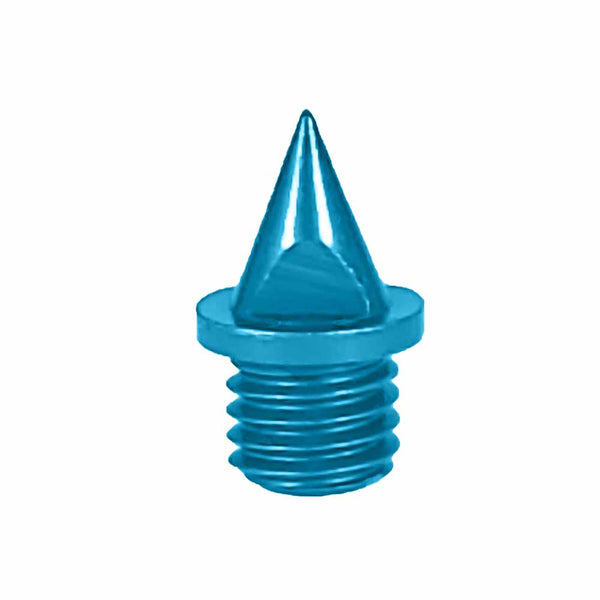 Turquoise 1/4" Pyramid Aluminum Track Spikes